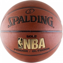 Баскетбольный мяч Spalding NBA Gold, с логотипом NBA р-р 7
