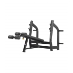 BRONZE GYM H-024 Скамья для жима с отрицательным наклоном (ЧЁРНЫЙ)