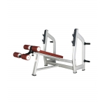 BRONZE GYM H-024 Скамья для жима с отрицательным наклоном (КОРИЧНЕВЫЙ)