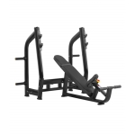 BRONZE GYM H-025 Скамья для жима с положительным наклоном (ЧЁРНЫЙ)