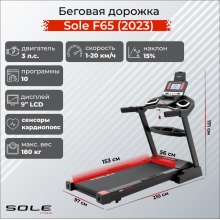 Беговая дорожка Sole F65 (2023)