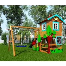 Детская деревянная площадка "IgraGrad Домик 2 Совёнок"