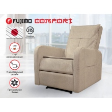 Кресло реклайнер с механическим приводом FUJIMO COMFORT CHAIR F3005 FMW Ваниль (Sakura 4)