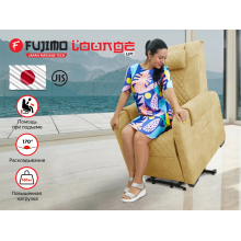 Массажное кресло реклайнер с подъемом FUJIMO LOUNGE UP F7003 ZLFL на заказ
