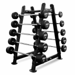 Набор обрезиненных штанг BRONZE GYM, 10-55 кг - 10 шт, шаг 5 кг