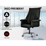 Офисное массажное кресло EGO President EG1005 Антрацит (Арпатек)