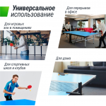 Теннисный стол UNIX Line Compact indoor 18mm MDF (Blue)