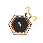 Батут спортивный UNIX Line FITNESS PRO (125 см) Orange