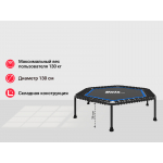 Батут спортивный UNIX Line FITNESS Lite Blue (125 см)