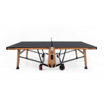 Теннисный стол складной для помещений "RASSON PREMIUM T01 Indoor" (274 х 152,5 х 76 см, натуральный дуб) с сеткой