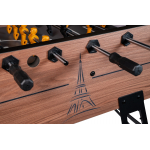 Игровой стол - футбол "Eiffel" (151х75,5х90см) коричнево-черный