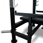 Скамья для жима лёжа со страховочными упорами BRONZE GYM PARTNER ML-902